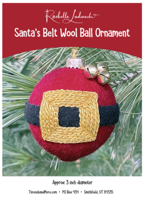Santa's Belt Wool Ball Ornament (Kit)