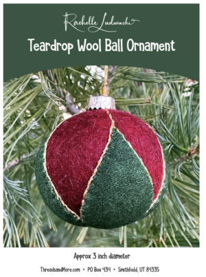 Teardrop Wool Ball Ornament (Kit)